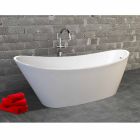 Nataly modern design white acrylic freestanding bathtub, 1700x745mm Viadurini
