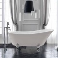 White 1700x720 mm freestanding bathtub in white acrylic