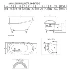 Vintage Freestanding Bathtub in White Cast Iron Made in Italy - Paulina Viadurini