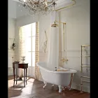 Vintage Freestanding Bathtub in White Cast Iron Made in Italy - Paulina Viadurini