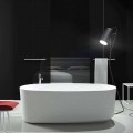 Freestanding monobloc design bathtub produced in Italy, Dongo