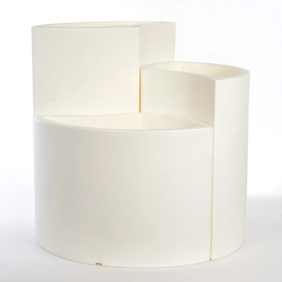 Modular Vases in Colored Polyethylene Made in Italy 3 Pieces - Flowes Viadurini