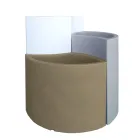 Modular Vases in Colored Polyethylene Made in Italy 3 Pieces - Flowes Viadurini