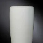 Tall Artisan Vase in Matt White Ceramic Made in Italy - Capuano Viadurini