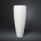 Tall Artisan Vase in Matt White Ceramic Made in Italy - Capuano Viadurini