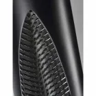 Tall Indoor Vase in Matt Black Ceramic and Steel Made in Italy - Jesolo Viadurini