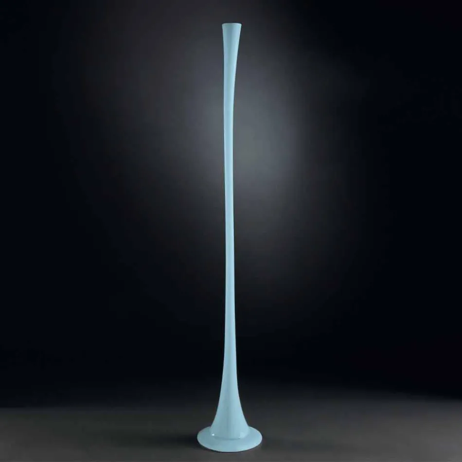 Tall Indoor Vase in Colored Glass Modern Design Made in Italy - Elviro Viadurini