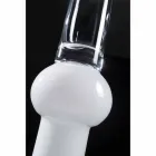 Tall Indoor Vase in Transparent and White Glass Made in Italy - Ludovico Viadurini