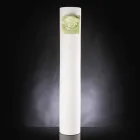 Tall Vase in White Ceramic with Colored Detail Made in Italy - Monte Viadurini