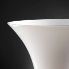 Artisan Vase in White Blown Glass or 24k Gold Made in Italy - Canberra Viadurini