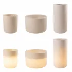 Vase with Garden Lighting or Living Room Colored Modern Design - Cilindrostar Viadurini