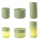 Vase with Garden Lighting or Living Room Colored Modern Design - Cilindrostar Viadurini