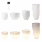 Vase with Led or Solar Lighting Modern Design of Various Sizes - Svasostar Viadurini