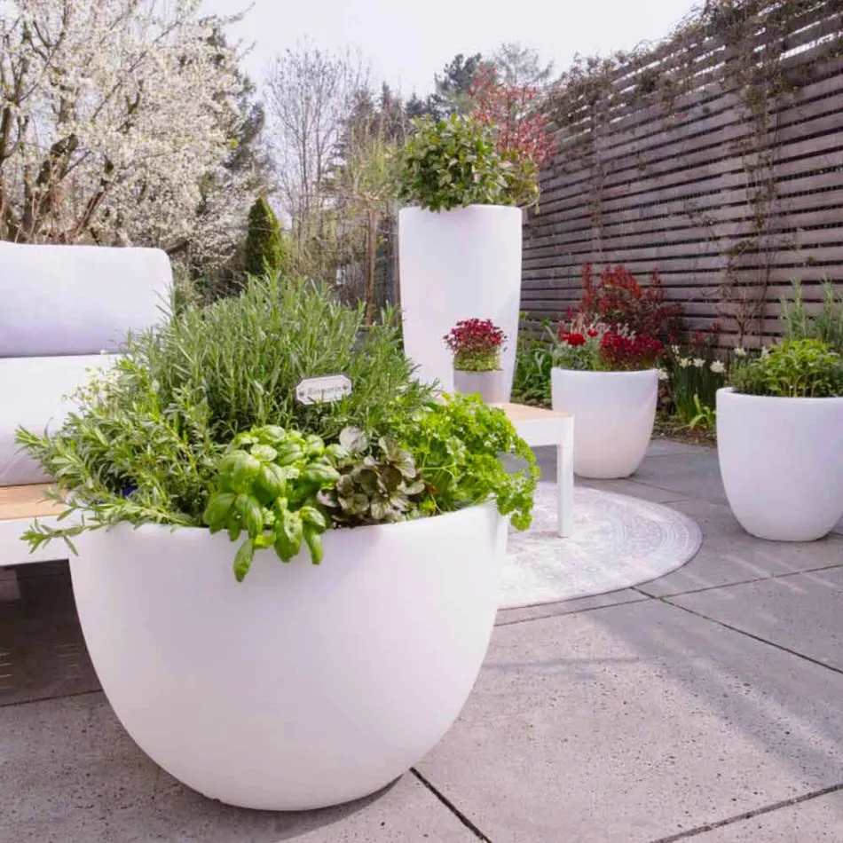 Vase with Led or Solar Lighting Modern Design of Various Sizes - Svasostar Viadurini