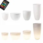 Vase with Led or Solar Lighting Modern Design of Various Sizes - Svasostar Viadurini