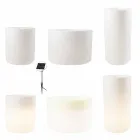 Vase with Solar Lighting or Led Design for Indoor or Outdoor - Cilindrostar Viadurini