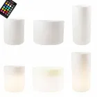 Vase with Solar Lighting or Led Design for Indoor or Outdoor - Cilindrostar Viadurini