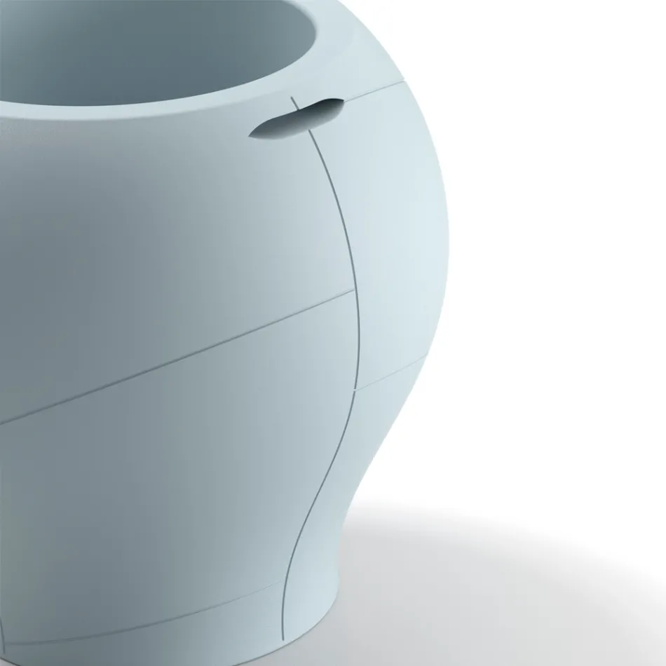 Outdoor Vase in Various Finishes and Sizes in Polyethylene Made in Italy - Loto Viadurini