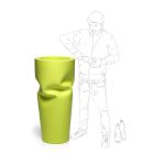Matt Colored Polyethylene Outdoor Vase Made in Italy - Proud Viadurini