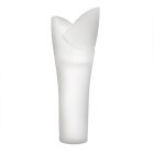 Luminous Outdoor Vase in White Polyethylene Made in Italy - Galileo Viadurini