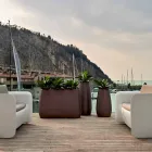 Indoor or Outdoor Vase, Plastic Planter 3 Dimensions - Pandora by Myyour Viadurini