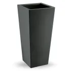 Square Outdoor Vase in Colored Polyethylene Made in Italy - Marilard Viadurini
