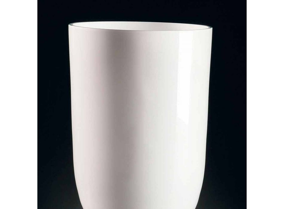 Indoor Stained Glass Vase Handcrafted in Italy - Crezia Viadurini