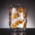 Indoor Vase in Murano Glass with Colored Details Made in Italy - Mirtos