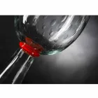 Indoor Vase in Murano Glass with Red Detail Made in Italy - Copernicus Viadurini