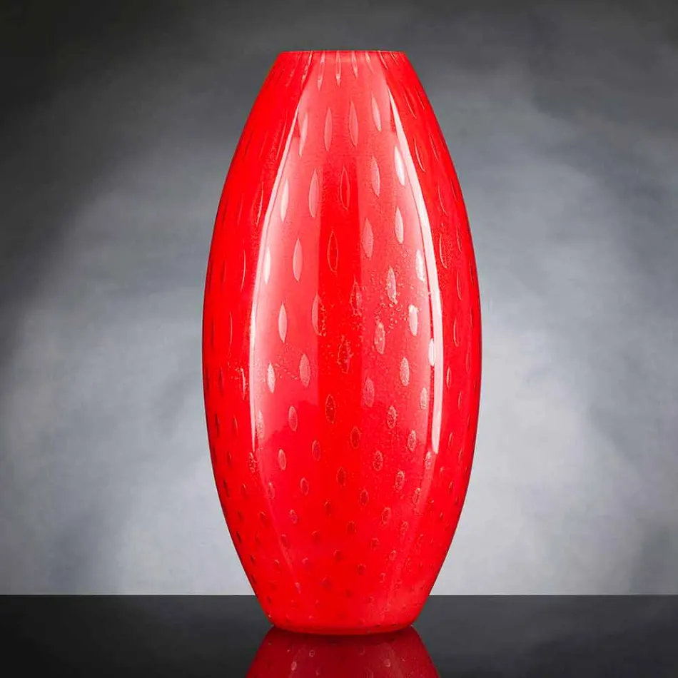 Indoor Vase in Colored Murano Blown Glass Made in Italy - Asper Viadurini