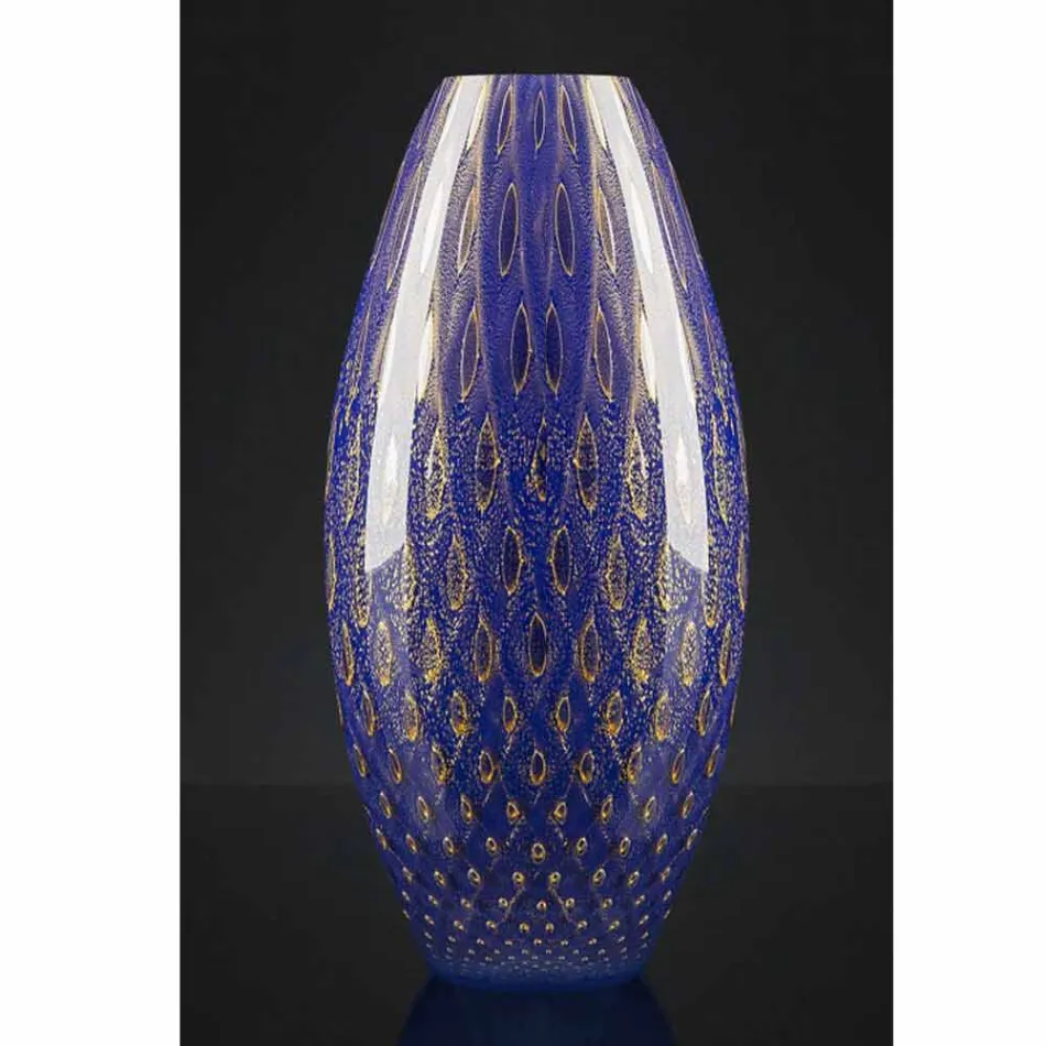 Indoor Vase in Colored Murano Blown Glass Made in Italy - Asper Viadurini