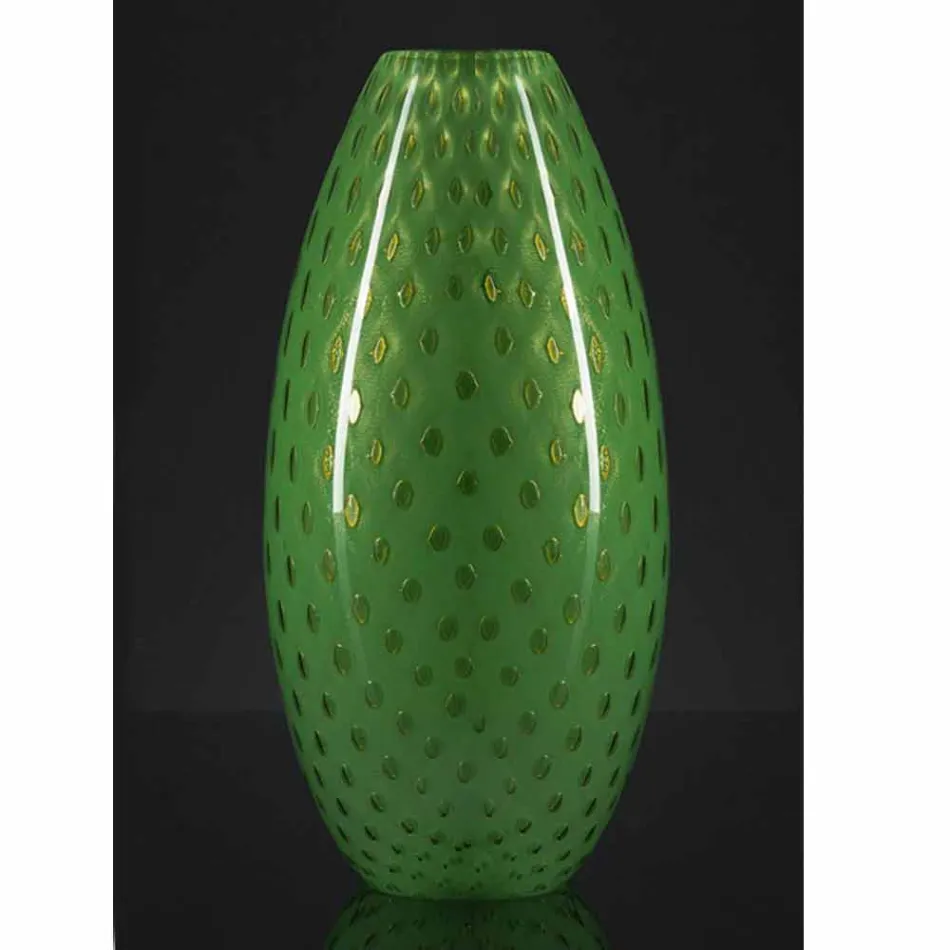 Indoor Vase in Colored Murano Blown Glass Made in Italy - Asper Viadurini