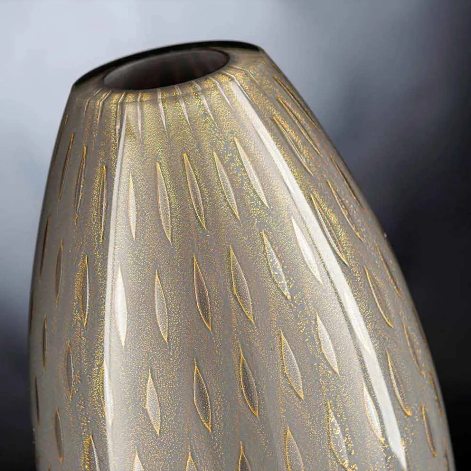 Indoor Vase in Colored Murano Blown Glass Made in Italy - Asper Viadurini