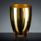 Indoor Vase in Blown Glass Gold Finish Handmade in Italy - Taka Viadurini