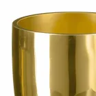 Indoor Vase in Blown Glass Gold Finish Handmade in Italy - Taka Viadurini