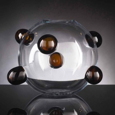 Round Indoor Vase in Blown Murano Glass Made in Italy - Astore Viadurini