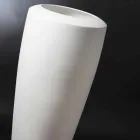 Tall Decorative White Ceramic Vase Made in Italy - Jacky Viadurini