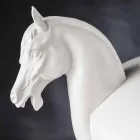 Handcrafted Decorative Vase in White Ceramic or 24k Gold Made in Italy - Jakcy Viadurini