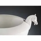 Handcrafted Decorative Vase in White Ceramic or 24k Gold Made in Italy - Jakcy Viadurini