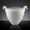 Handcrafted Decorative Vase in White Ceramic or 24k Gold Made in Italy - Jakcy