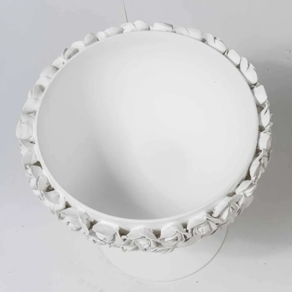 Indoor Decorative Vase in Biana Ceramic with Made in Italy Decoration - Camogli Viadurini