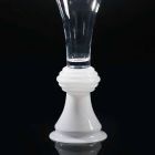 Indoor Decorative Glass Vase with White Base Made in Italy - Catia Viadurini
