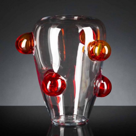 Indoor Decorative Vase in Murano Blown Glass Made in Italy - Rovigo Viadurini