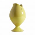 Decorative Design Vase in the Shape of a King Fish in Ceramic Made in Italy - Rey