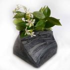 Decorative Design Vase in Bardiglio or Carrara Marble Made in Italy - Prisma Viadurini
