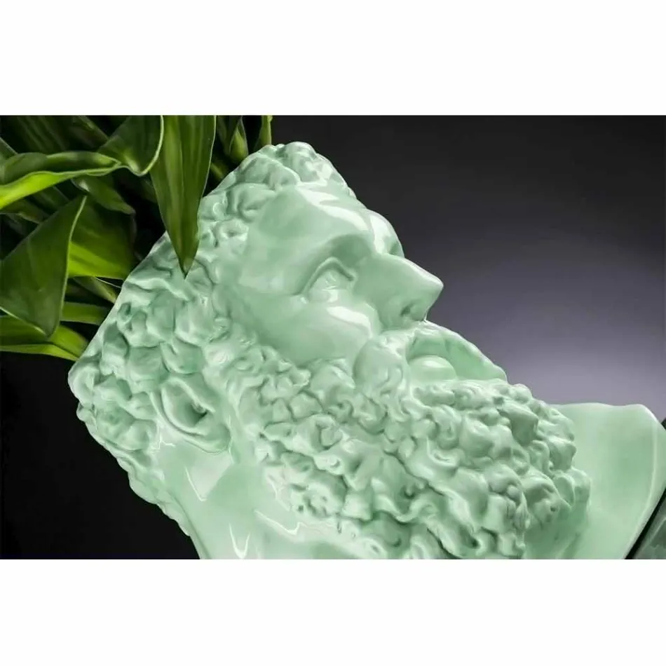 Handmade Colored Ceramic Decorative Vase Made in Italy - Maciste Viadurini