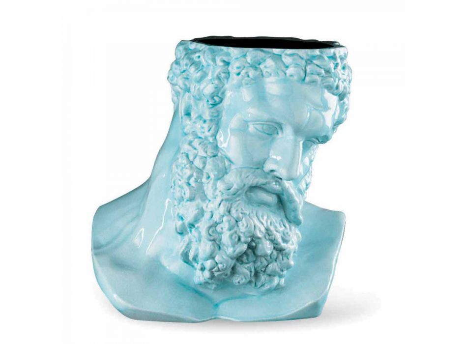 Handmade Colored Ceramic Decorative Vase Made in Italy - Maciste Viadurini