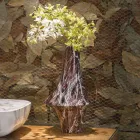 Decorative Vase in Red Marble with White Veins Made in Italy - Original Viadurini