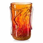 Orange Murano Blown Glass Decorative Vase Made in Italy - Mister Viadurini