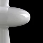 Modern Decorative Vase in White Ceramic Handmade in Italy - Tulipo Viadurini